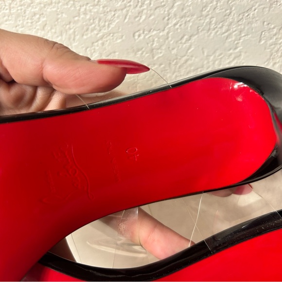 Christian Louboutin “Just Nothing” Style Brand New in Box. Never Worn. 85mm - Picture 4 of 5
